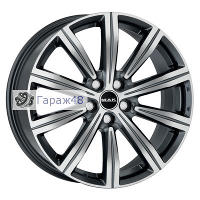 MAK Birmingham R22 / 9J PCD 5x112 ET 48 ЦО 66.6 Литые Темно серебристый с зеркальной лицевой стороной